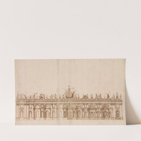 Design after a Fountain in the Villa Aldobrandini at Frascati. (1590–1600) by Giovanni Guerra