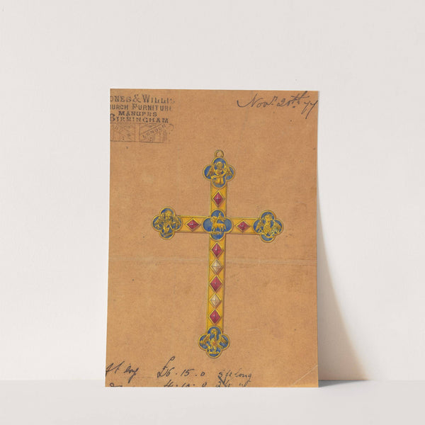 Design executed for Jones and Willis, metal and wood-workers and church furniture manufacturers of Birmingham and London by George Edmund Street