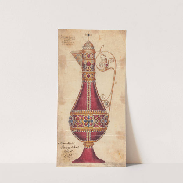 Design executed for Jones and Willis, metal and wood-workers and church furniture manufacturers of Birmingham and London by George Edmund Street