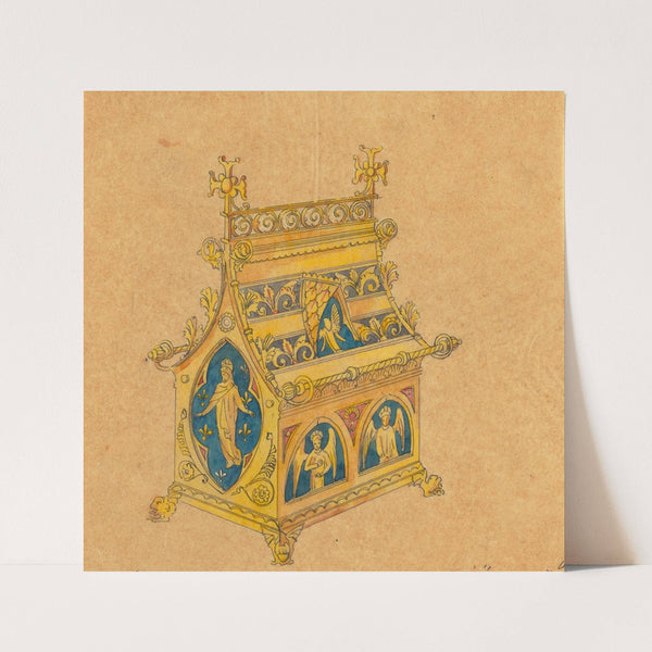 Design executed for Jones and Willis, metal and wood-workers and church furniture manufacturers of Birmingham and London by George Edmund Street