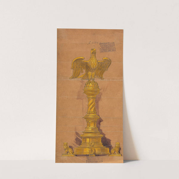 Design executed for Jones and Willis, metal and wood-workers and church furniture manufacturers of Birmingham and London by George Edmund Street