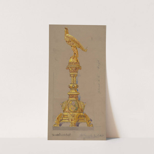 Design executed for Jones and Willis, metal and wood-workers and church furniture manufacturers of Birmingham and London by George Edmund Street