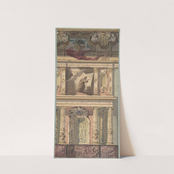 Design for a Bay of a Side Wall, Château de Béhourt by Jules-Edmond-Charles Lachaise