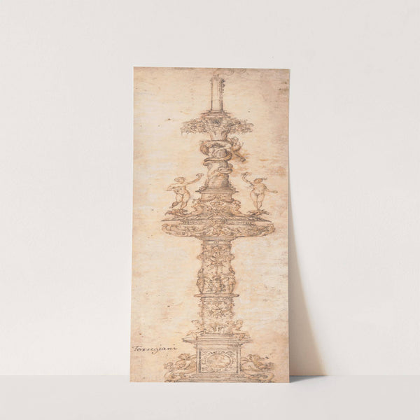 Design for a Candlestick by Pietro Torrigiano