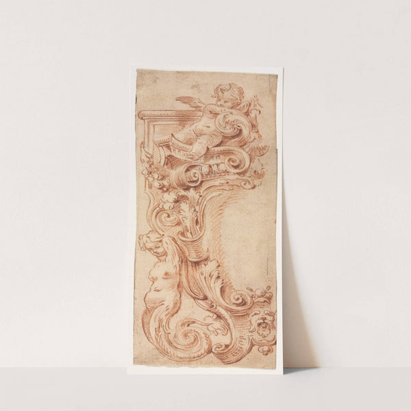 Design for a Cartouche (1700s) by Gilles-Marie Oppenord