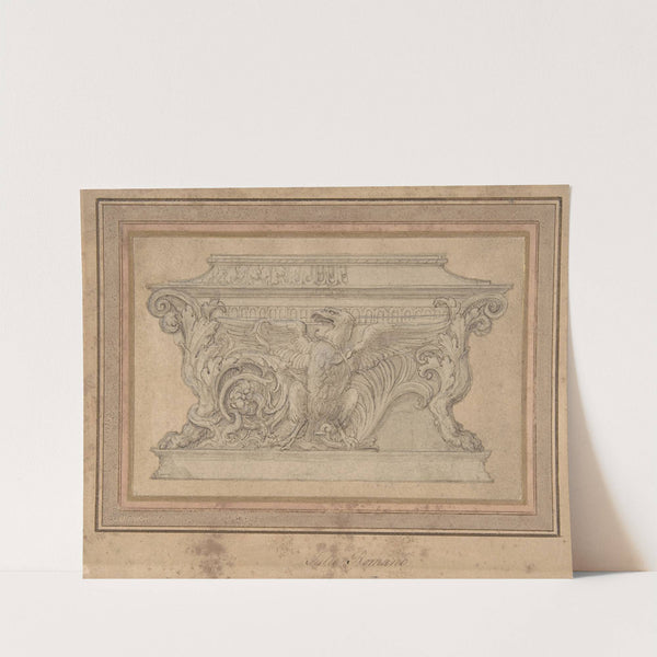 Design for a Casket with the Gonzaga Eagle by Giulio Romano