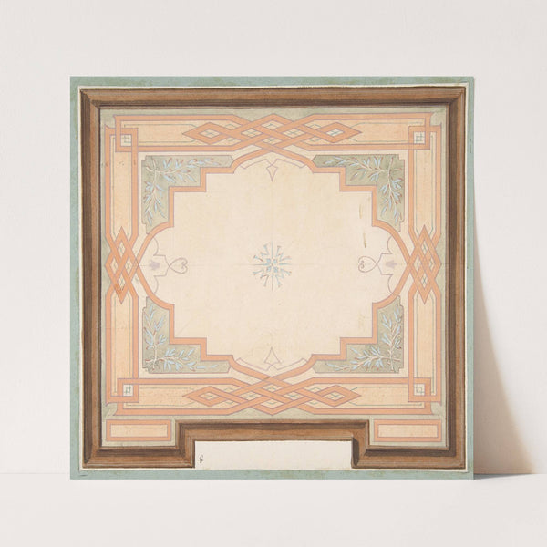 Design for a ceiling (19th Century) by Jules-Edmond-Charles Lachaise