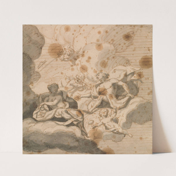 Design for a Ceiling Decoration (1723) by Thomas Carwitham