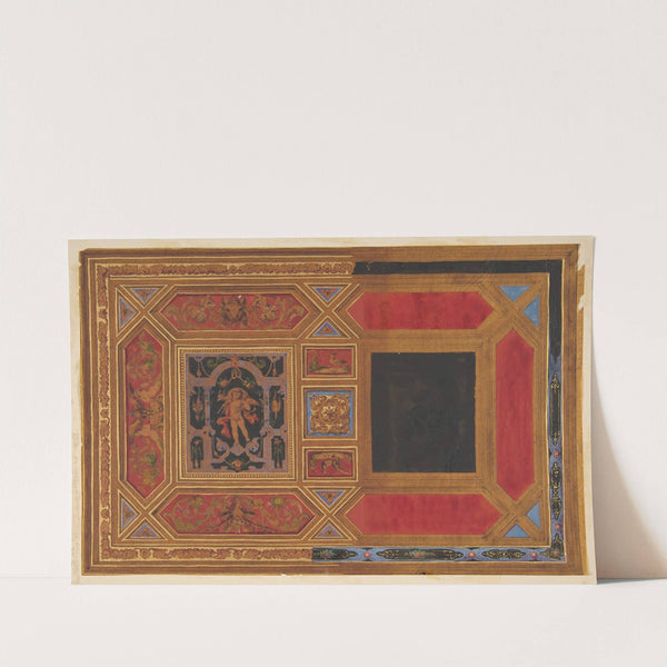 Design for a ceiling painted with grotesque motifs by Jules-Edmond-Charles Lachaise