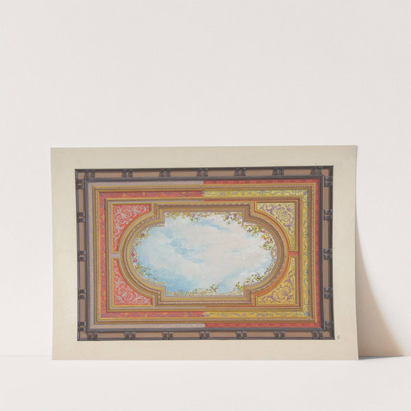 Design for a ceiling painted with trompe l'oeil clouds by Jules-Edmond-Charles Lachaise