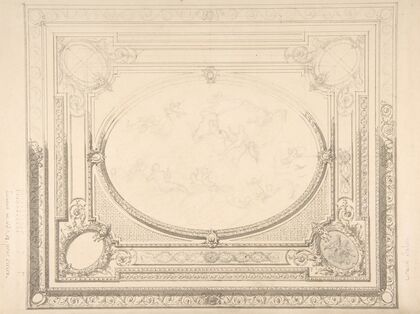 Design for a ceiling; the Grand Salon