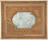 Design for a ceiling with a trompe l’oeil sky filled with birds