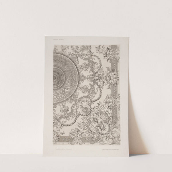 Design for a ceiling with crowned heads in each corner. by André-Charles Boulle