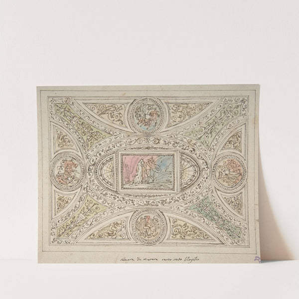 Design for a Ceiling with Decoration Related to Virgil's Sixth Canto by Felice Giani