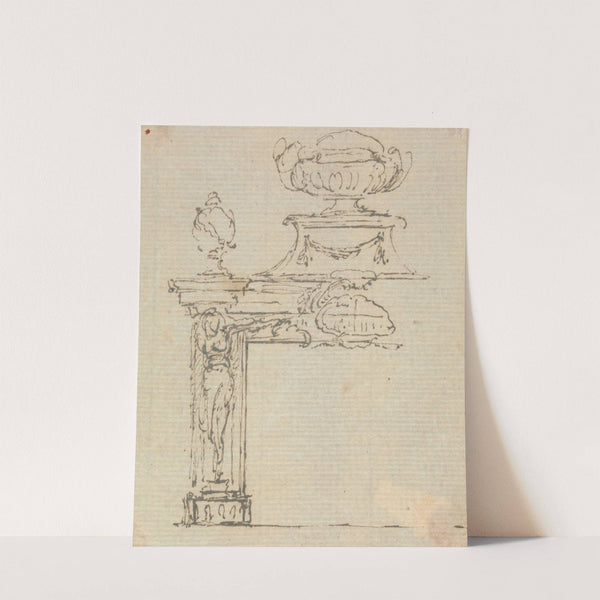 Design for a Chimneypiece. by Joseph Wilton