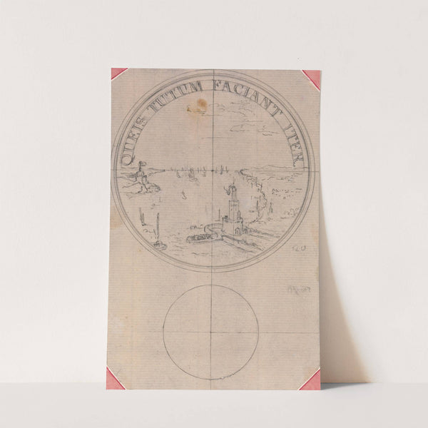 Design for a Coin; Queis Tutum Faciant Iter by Hubert-François Gravelot