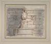 Design for a Fountain at a Street Corner Decorated with Putti Heads, a Coat of Arm and a Gargoyle Head on the Top