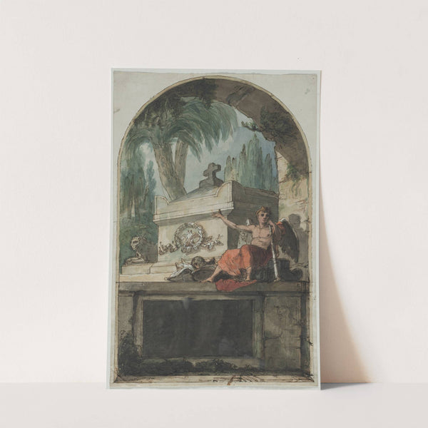 Design for a Fresco of the Tomb of Vincenzo Martinelli (1737-1807) in the Certosa of Bologna (c. 1810–1820) by Pietro Fancelli