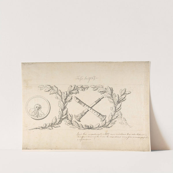 Design for a Frieze Ornamented with Musical Instruments by Thomas Hardwick