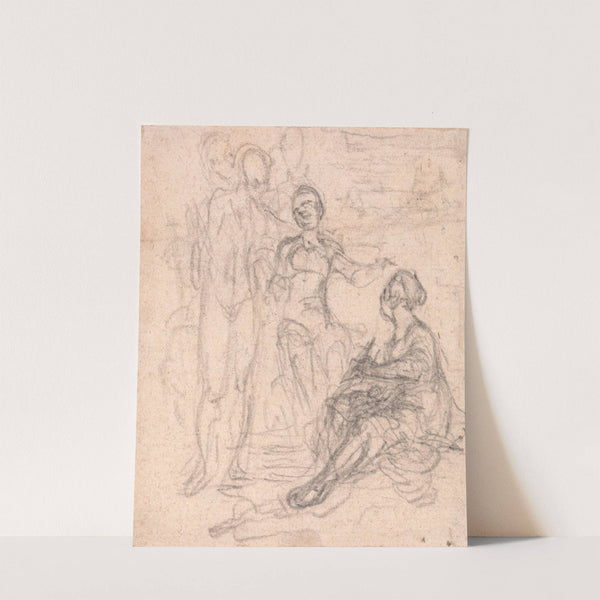 Design for a Frontispiece; Group of Allegorical Figures by Hubert-François Gravelot