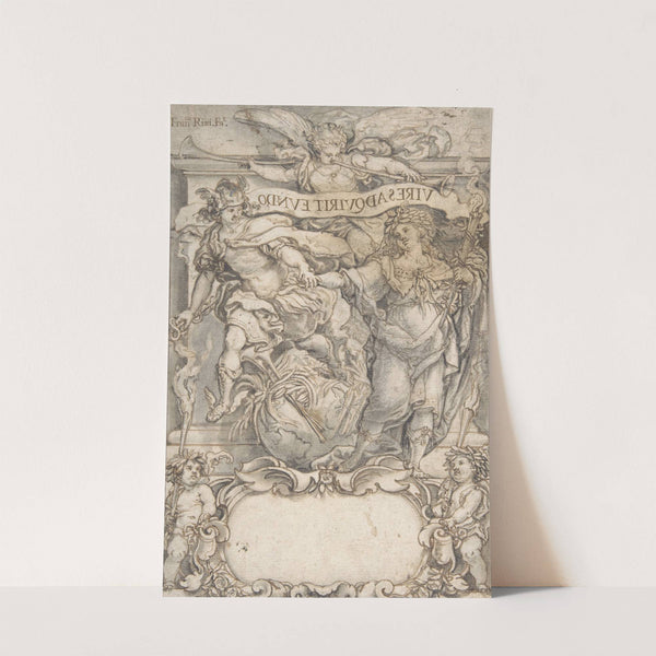 Design for a Frontispiece; Mercury and Fame by Francisco Rizi