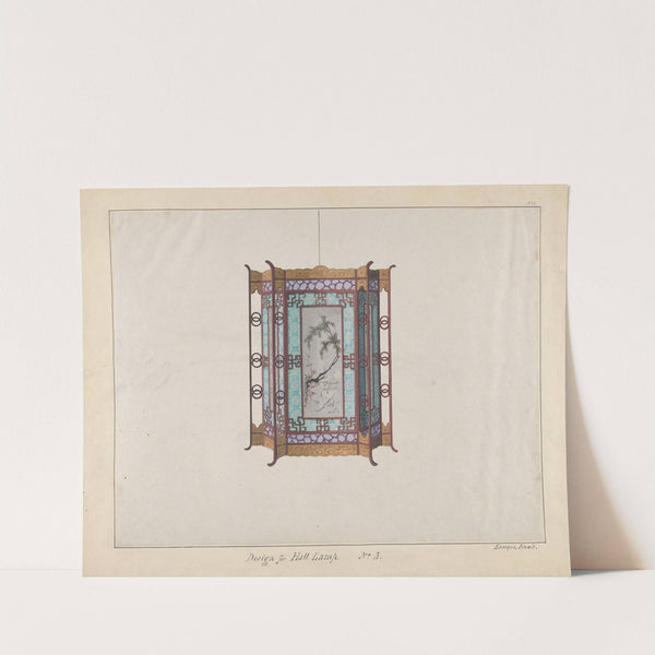 Design for a Hall Lamp by Lam Qua