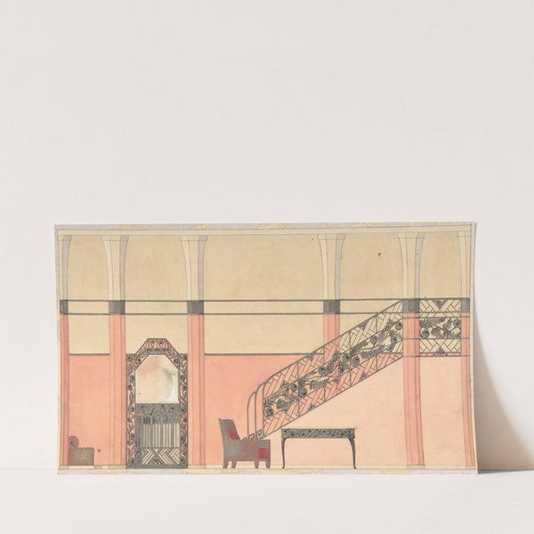 Design for a Hallway with Wrought-iron Details (circa 1925) by Georges de Feure