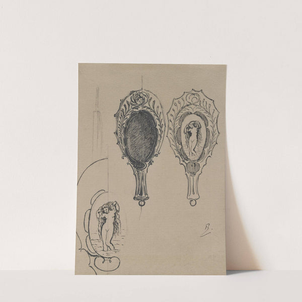 Design for a Hand Mirror (c. 1900-1902) by Félix Bracquemond