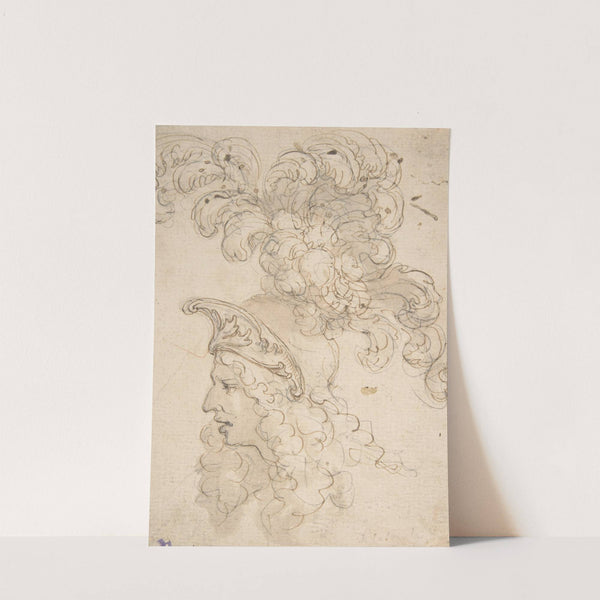 Design for a Helmet with an Elaborate Plume by Giovanni Battista Foggini