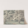 Design for a Landscape Garden with Ponds Seen Through Trees by James Spyers