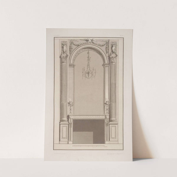 Design for a mantelpiece and arched wall niche by André-Charles Boulle