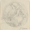 Design for a Medal Representing Saint George and the Dragon