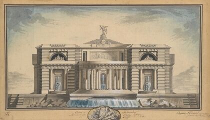 Design for a Neoclassical Building, Thought to be a School of Arts for the City of Stockholm