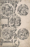 Design for a Painted Glass with Scene from the New Testament