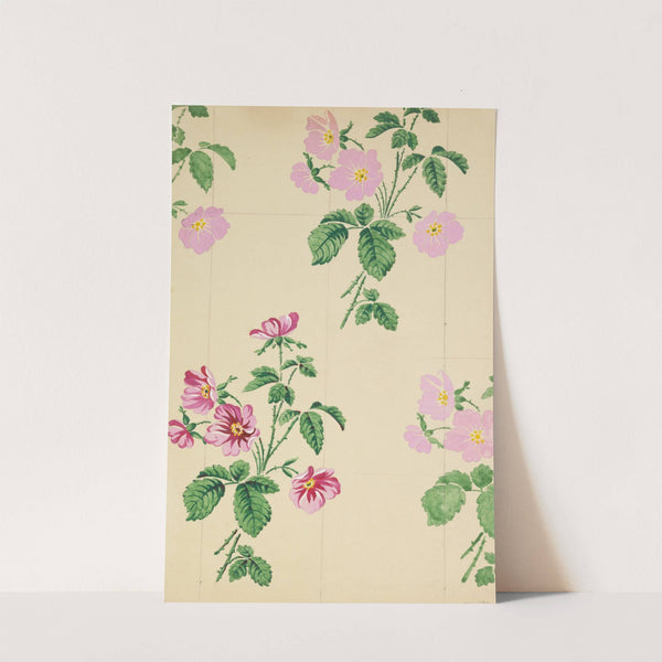Design for a printed fabric by Anonymous