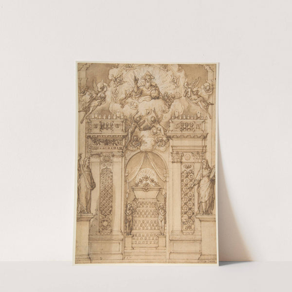 Design for a 'Quarantore' Decoration by Federico Zuccaro