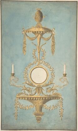 Design for a Sconce with a Mirror