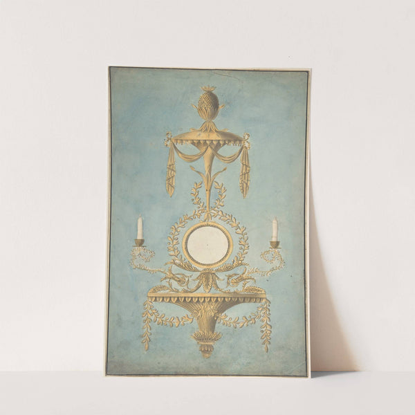 Design for a Sconce with a Mirror by John Yenn