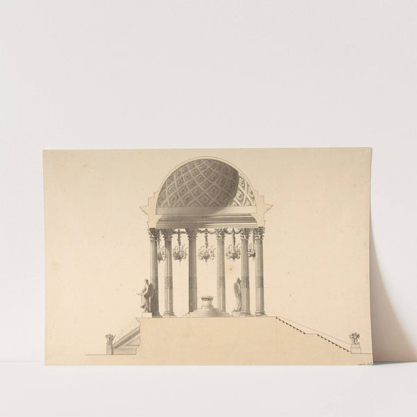 Design for a Section of a Domed Corinthian Temple by Pierre Mathieu