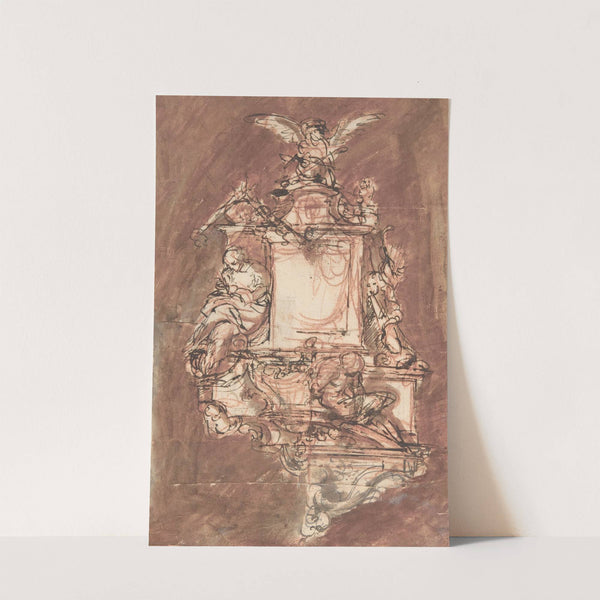 Design for a sepulchral monument by Pieter Verbruggen the Younger