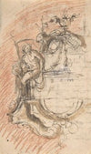 Design for a sepulchral monument with an allegory of Time