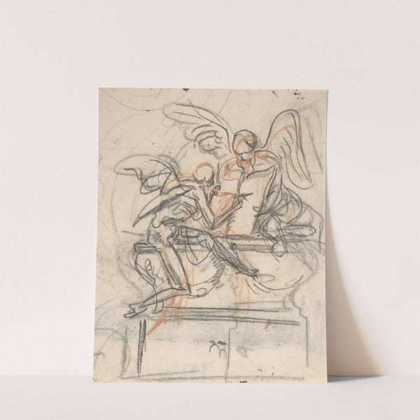 Design for a sepulchral monument with an allegory of Time by Pieter Verbruggen the Younger