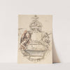 Design for a sepulchral monument with two figures by Pieter Verbruggen the Younger