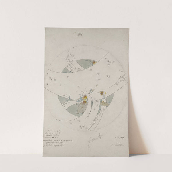 Design for a soup plate by Jules Auguste Habert-Dys