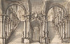 Design for a Stage Set; Double Stairway Pierced by an Arcade