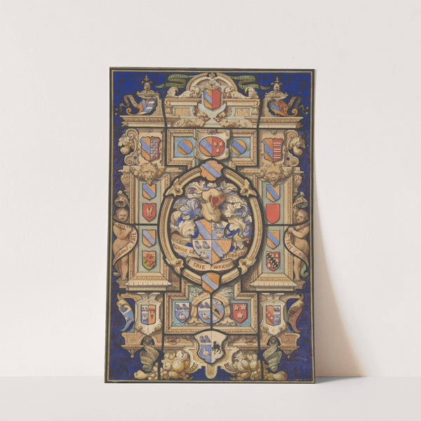 Heraldic designs for the Château Mouchy (Oise) by Jules-Edmond-Charles Lachaise