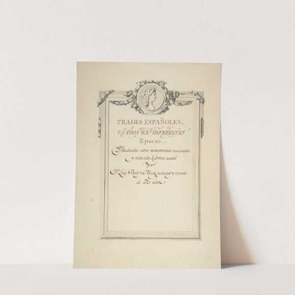 Design for a Title Page by Luis Paret y Alcázar