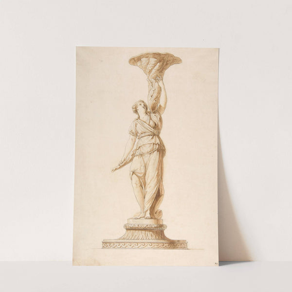 Design for a Torchère by Jean-Jacques-François Le Barbier