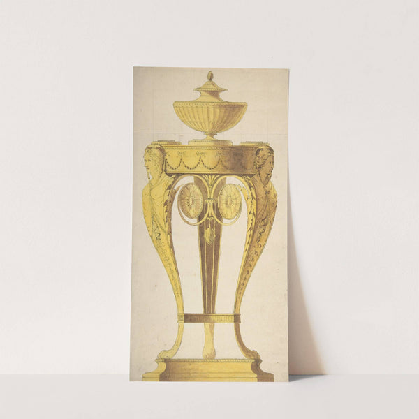 Design for a torchere or perfume burner by Henry Holland