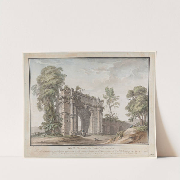 Design for a Triumphal Arch for the Gardens at Chateau d'Enghien, Belgium by Charles de Wailly